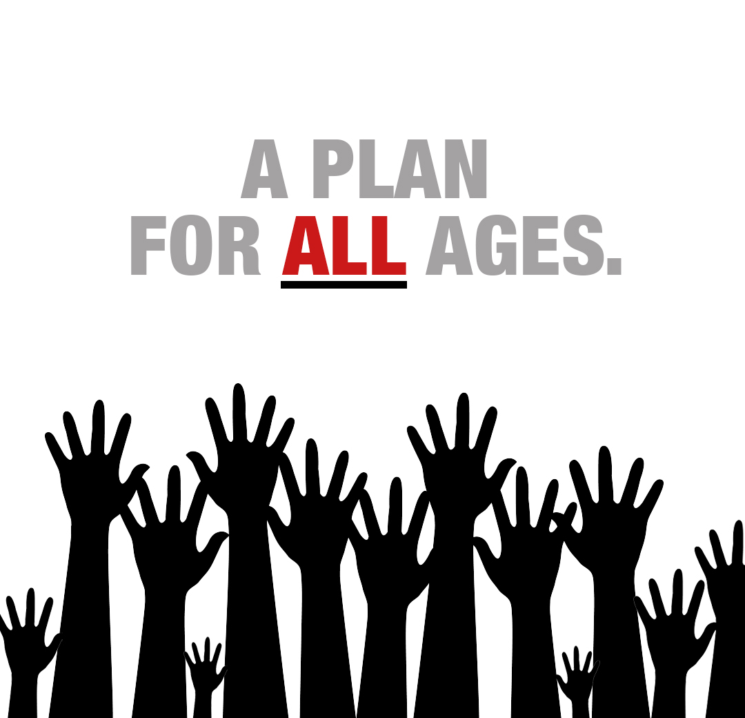 Graphic that shows A Plan for All Ages